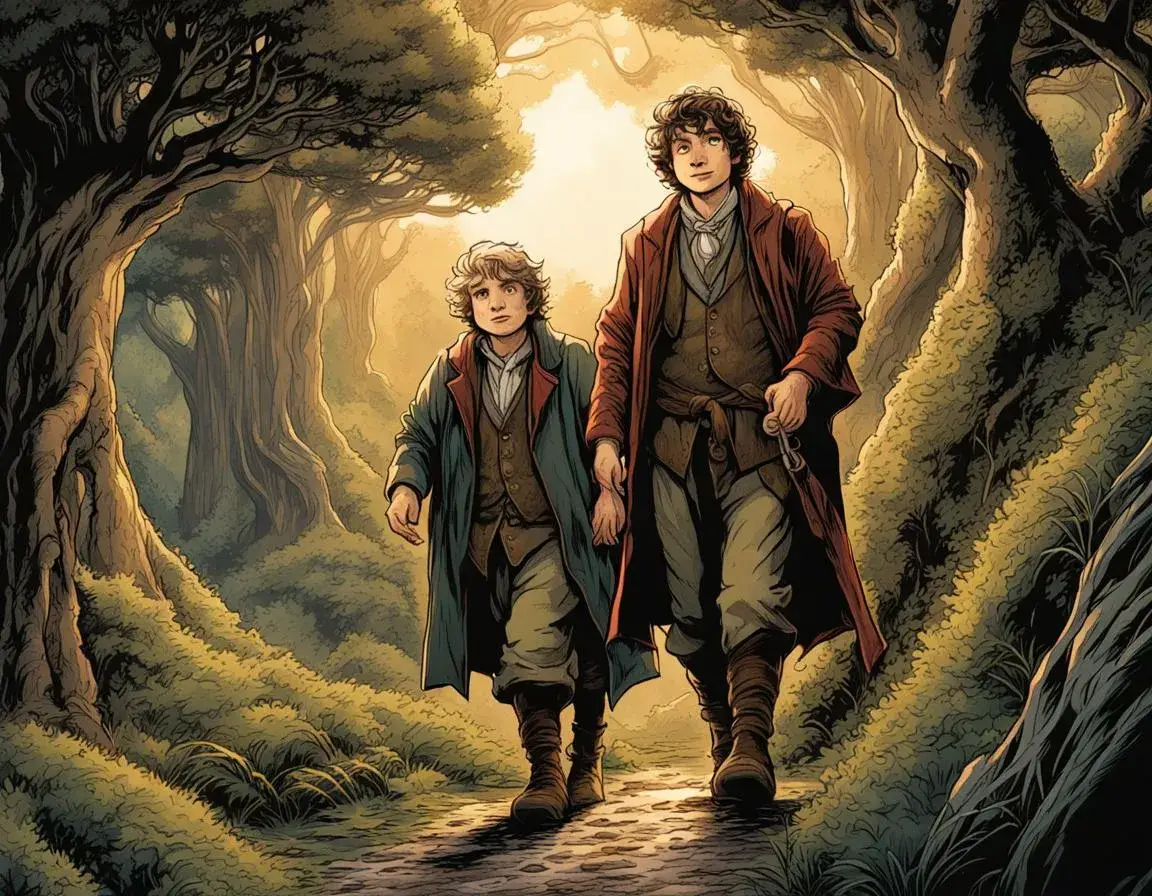 La marcha de Frodo Bolsón y los primeros días fuera de la Comarca